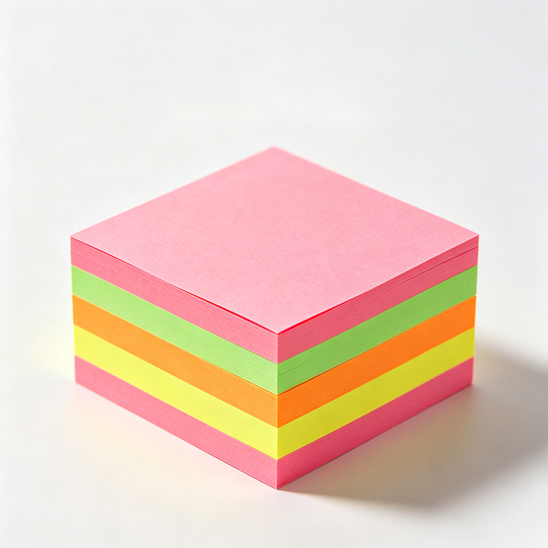 Post-it fluorescente de cinco colores 100 / papel de tarjetas de papel de tarjetas de color transfronterizas para la fábrica de origen image 5