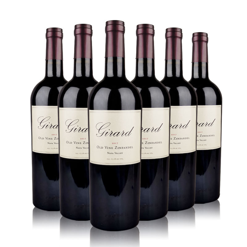 美国红酒加州吉拉德酒庄老藤仙芬黛干红葡萄酒750ml/支15.0%vol