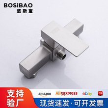 304不锈钢淋浴冷热水龙头 浴室花洒混水阀暗装方形淋浴龙头批发厂