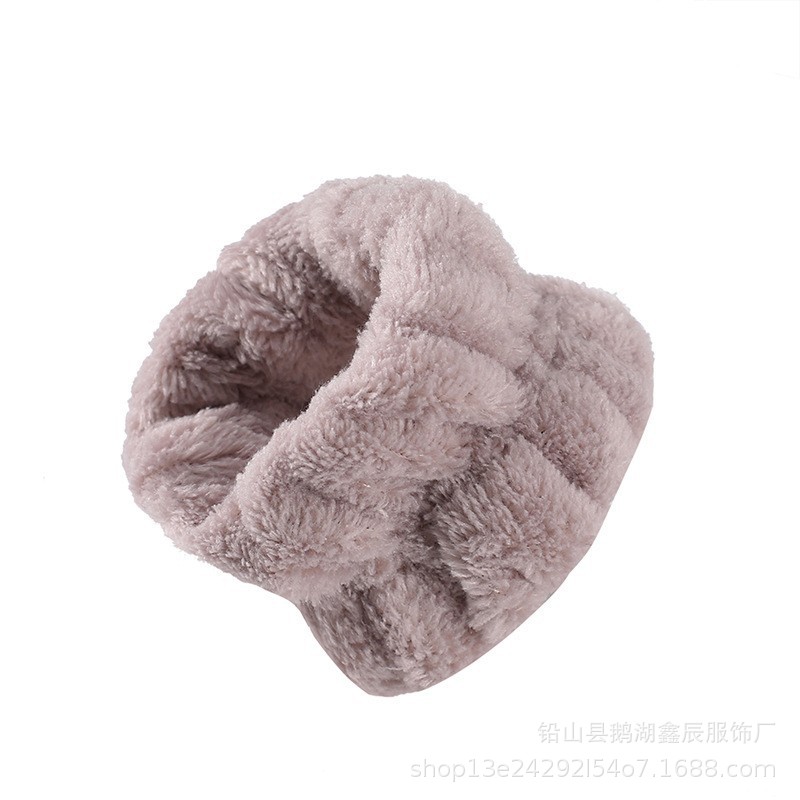 Nueva correa de muñeca de color sólido simple deportes máscara de anillo de muñeca de franela a prueba de sudor para lavado de cara muñeca impermeable especial