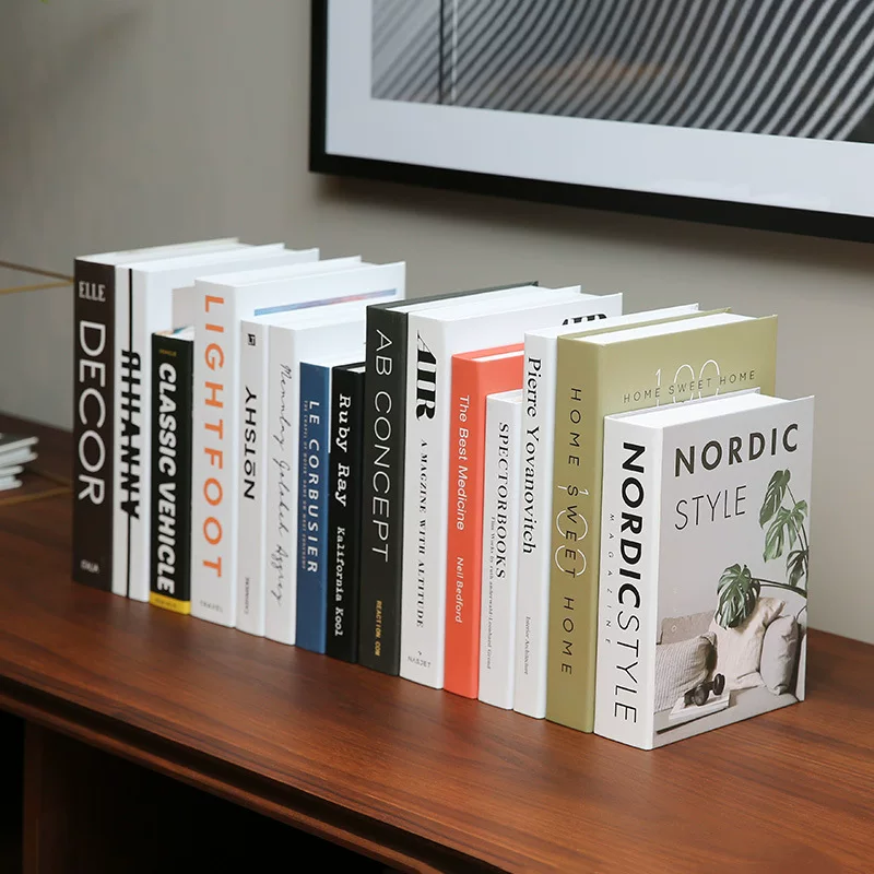 Декоративные предметы в скандинавском стиле, имитационные книги, мягкая основа для домашней и гостиничной стилизации