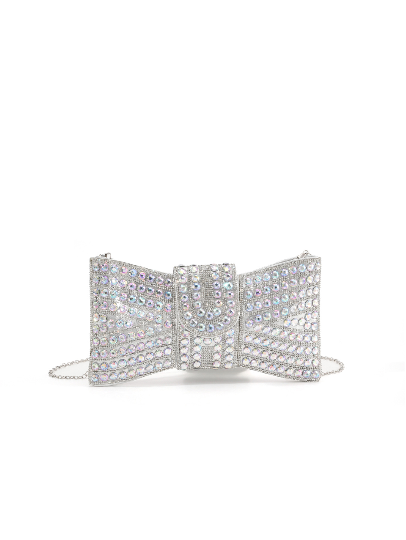 Glass Material Glass Bow Knot Bow Type Evening Bags