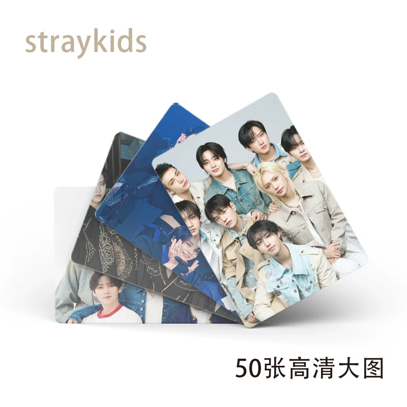 Photo Card Box Stray Kids, 57×86 mm Lomo Postcards, 50-card collectible set