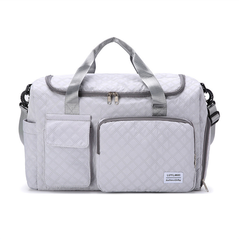 Bolsa de viaje de gran capacidad de moda de color sólido nuevo tipo de bolso deportivo al aire libre ligero bolso de mano multifuncional mujer