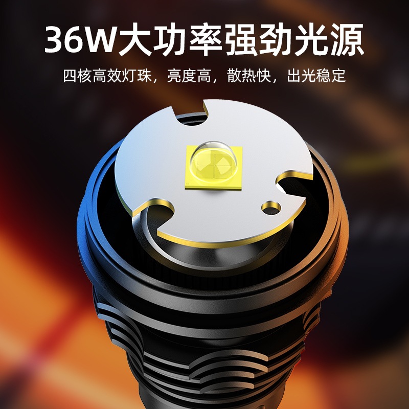 Linterna Brillante L3 de Alta Potencia P90 con Zoom de Largo Alcance, Linterna LED de Luz Fuerte para Exteriores, Venta al por Mayor del Fabricante image 5