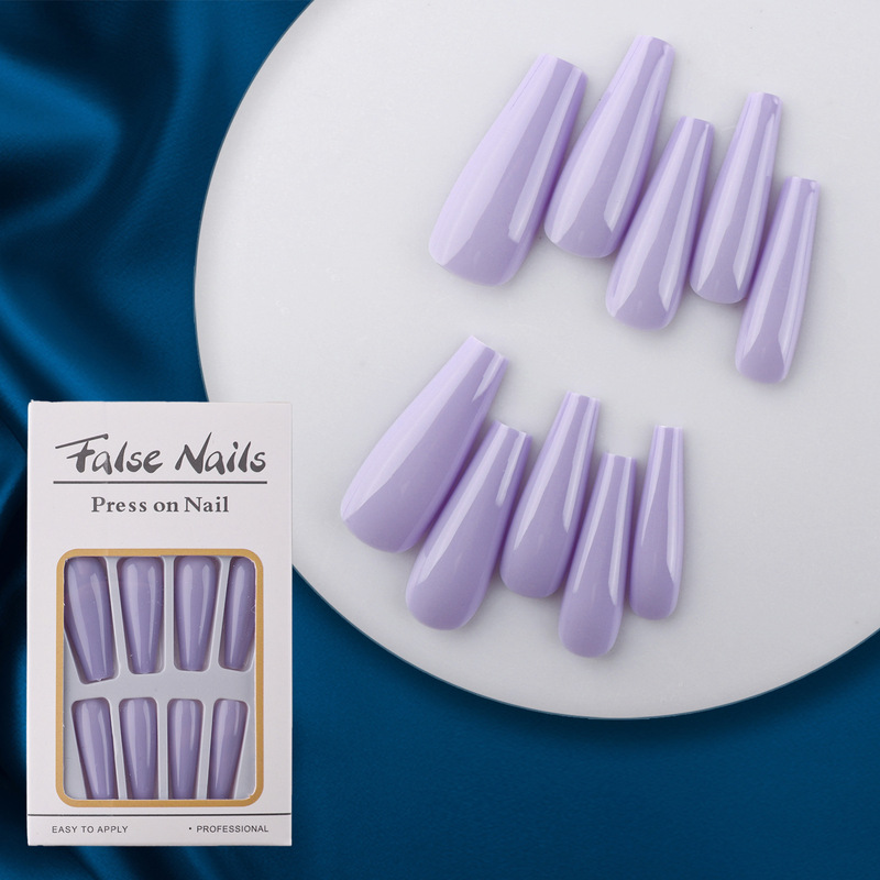 Autumn and Winter Maillard Solid Color Long Ballet-Shaped Wearable Fake Nails Manicure Nails Autumn and Winter Maillard Solid Color Long Ballet-Shaped Wearable Fake Nails Manicure Nails