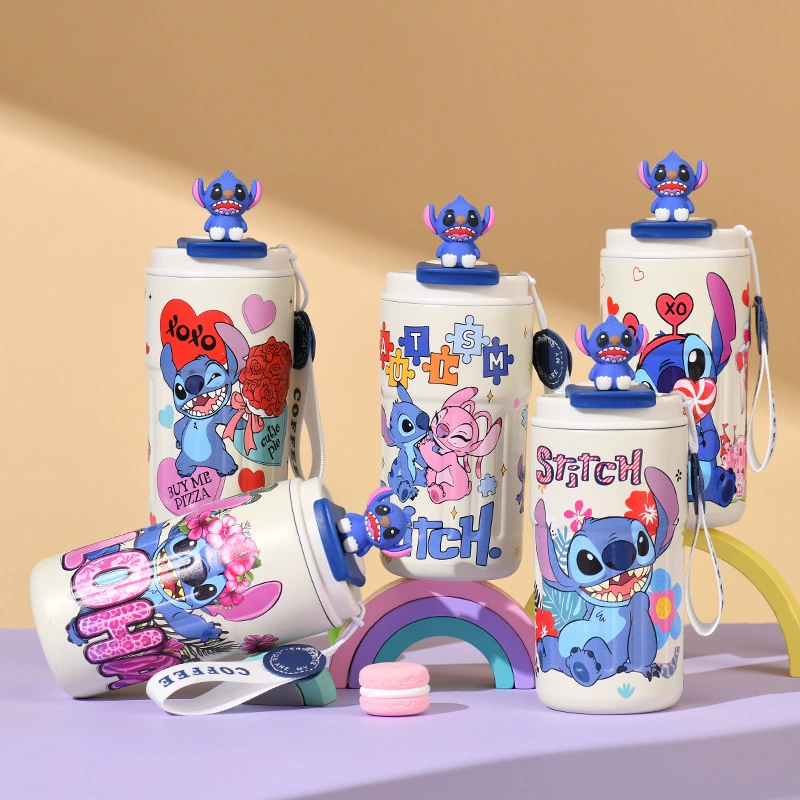 Трансграничный взрыв мультфильм сти куклы с рисунком кофейная чашка кружка соломки чашка из нержавеющей стали изоляционная чашка с высоким содержанием воды чашка