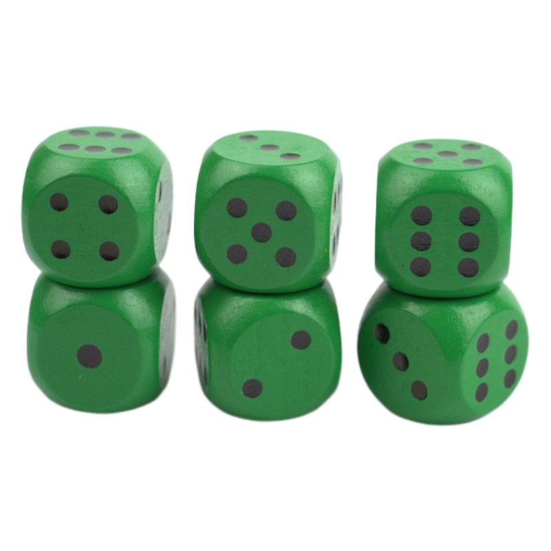 Factory Direct 2cm wooden dice rounded color game chess entertainment solid wood sieve can be customized