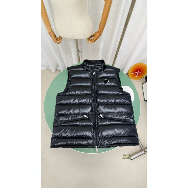 Mengjia 2026 Autumn/Winter New Product Mengkourun Citala Series New Diagonal Zipper Small Stand Collar down Vest Outerwear