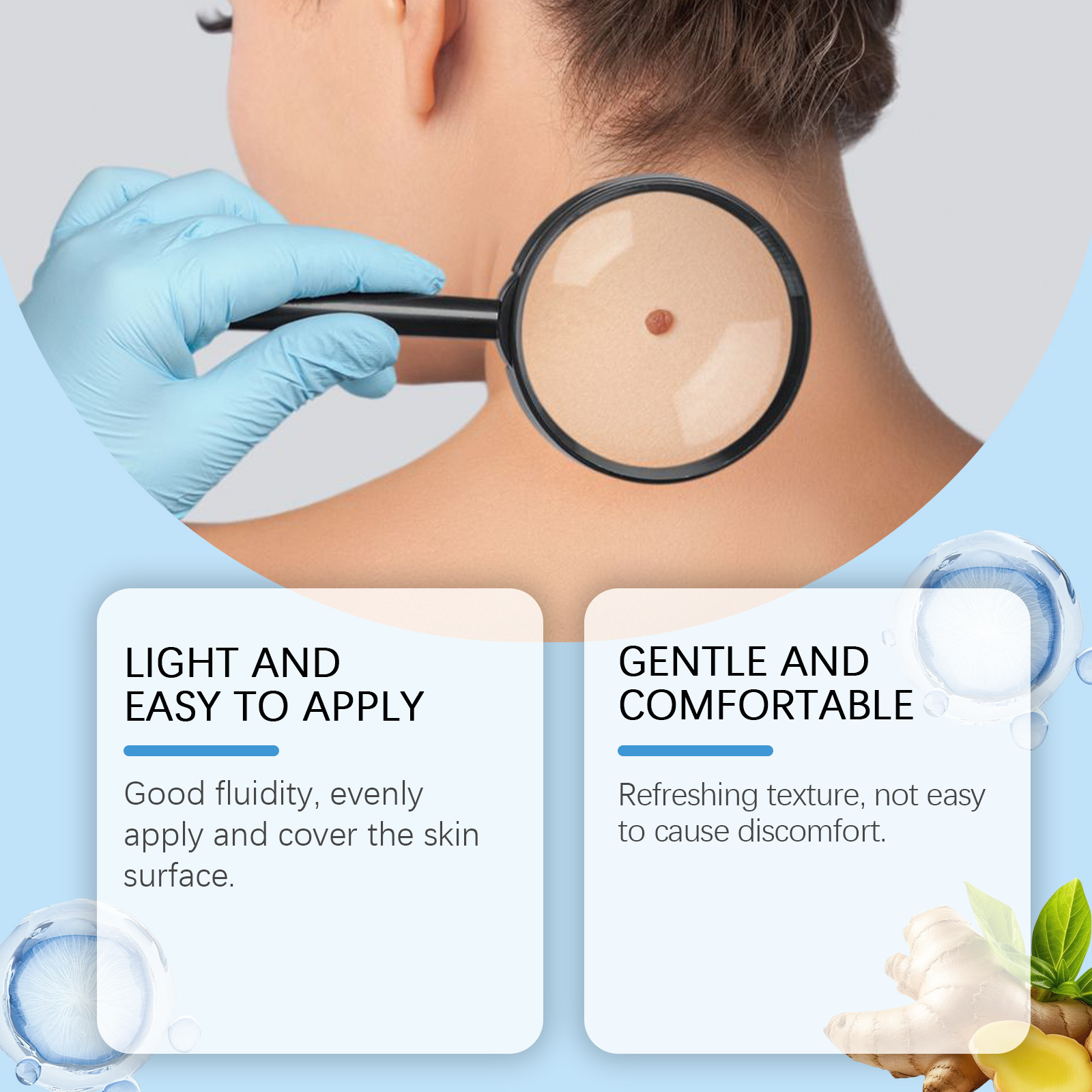 Ximonth Skin Care Solution Ginger Herbal Formula Gentle Cleansing Smoothing Skin Skin Moisturizing External Use 2