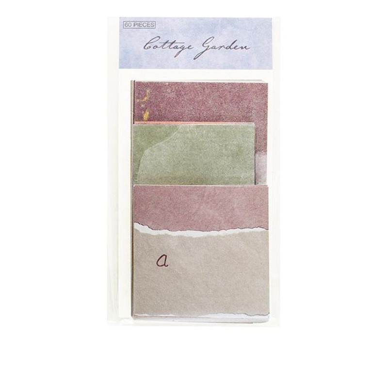 Yanji material papel casa jardín serie estilo coreano Luz Retro diario decoración papel base 60 unidades en 6 tipos