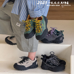 QQO童鞋 2025年秋季新款儿童运动鞋时尚潮流男女童户外徒步登山鞋