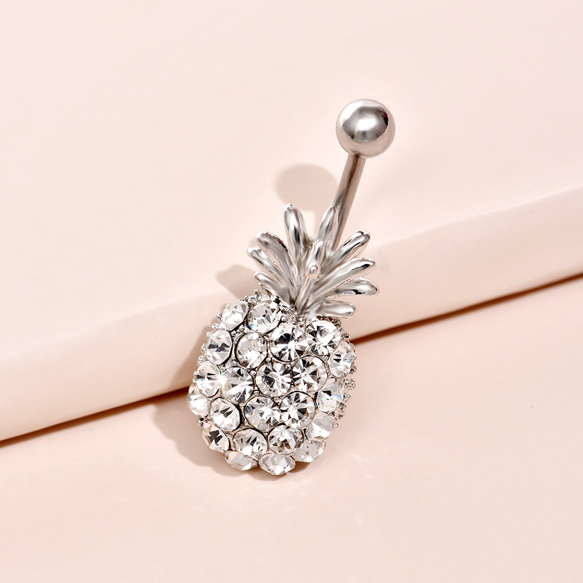 DZ Europe and America Cross border originality Lovely wind alloy pineapple Belly Ring Belly button fashion temperament Street beat Navel Harionago