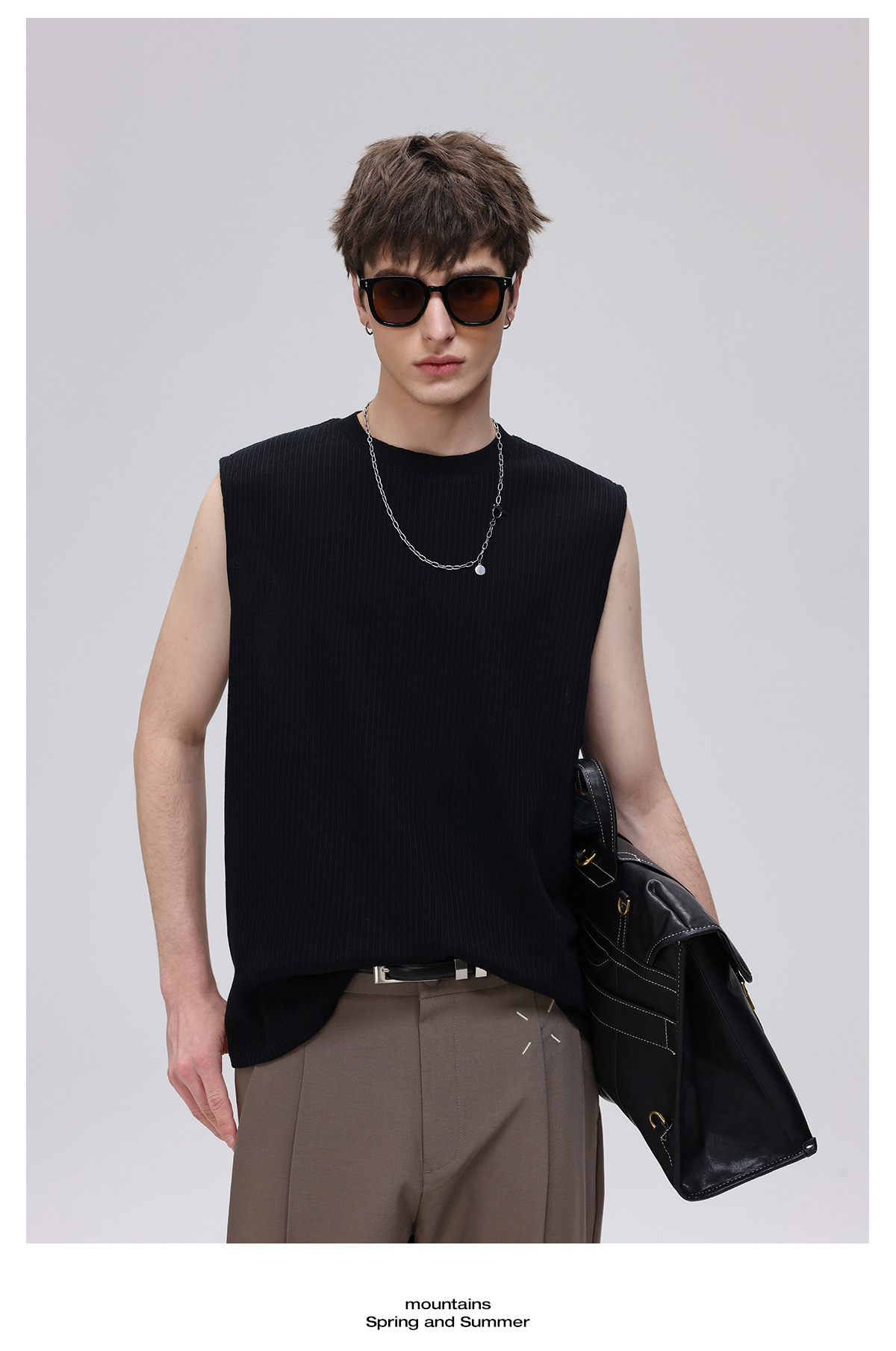 Men's Cooling Vertical Texture Sleeveless Shirt - Breathable Muscle Tank For Summer Activewear_viptrois.com
