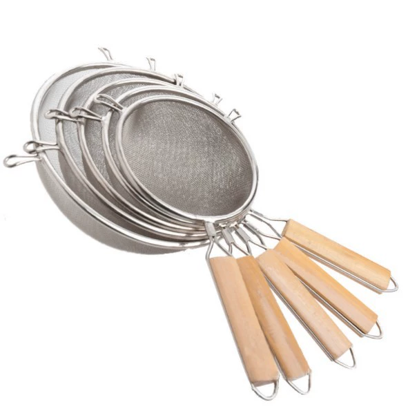 Толстое сетчатое стальное ограждение фильтрующее крупная сеть для кухни, жарка, сито для лапши, коландер, домохозяйственная лапша, пельмени, дуршлаг