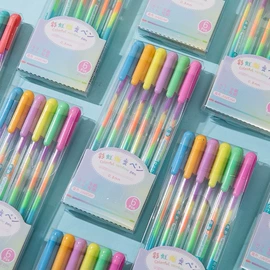 中性笔;荧光笔;固体胶、胶水