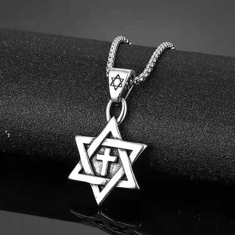 1 Piece Fashion Hexagram Tree Daisy Alloy Plating Unisex Pendant Necklace display picture 4