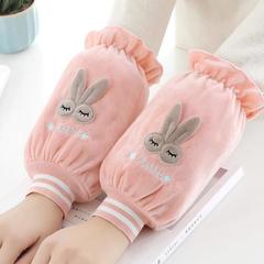 Direct Manufacturer Sale Cute Children's Sleeve with Ribbed Hem Anti-Dust Warm Fleece Guard Sleeve Cartoon Embroidered