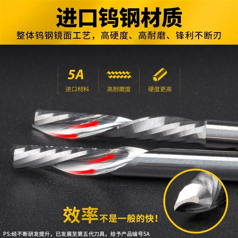Acrylic drill PVC 3.175 мм, сталь вольфам/Tungsten steel