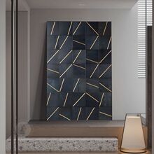 现代简约玄关画装饰画轻奢风高级感艺术走廊过道壁画客厅落地挂画