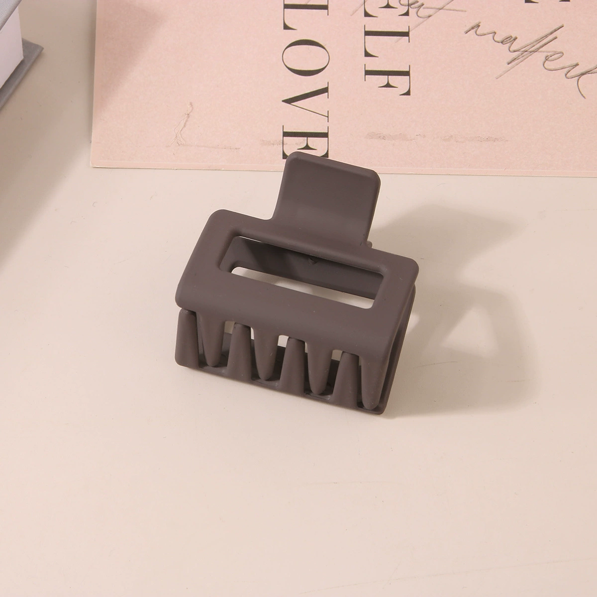 (Cross-border trading), rectangular matte crab pin, big shark, hairgrip, Amazon, simple and elegant design