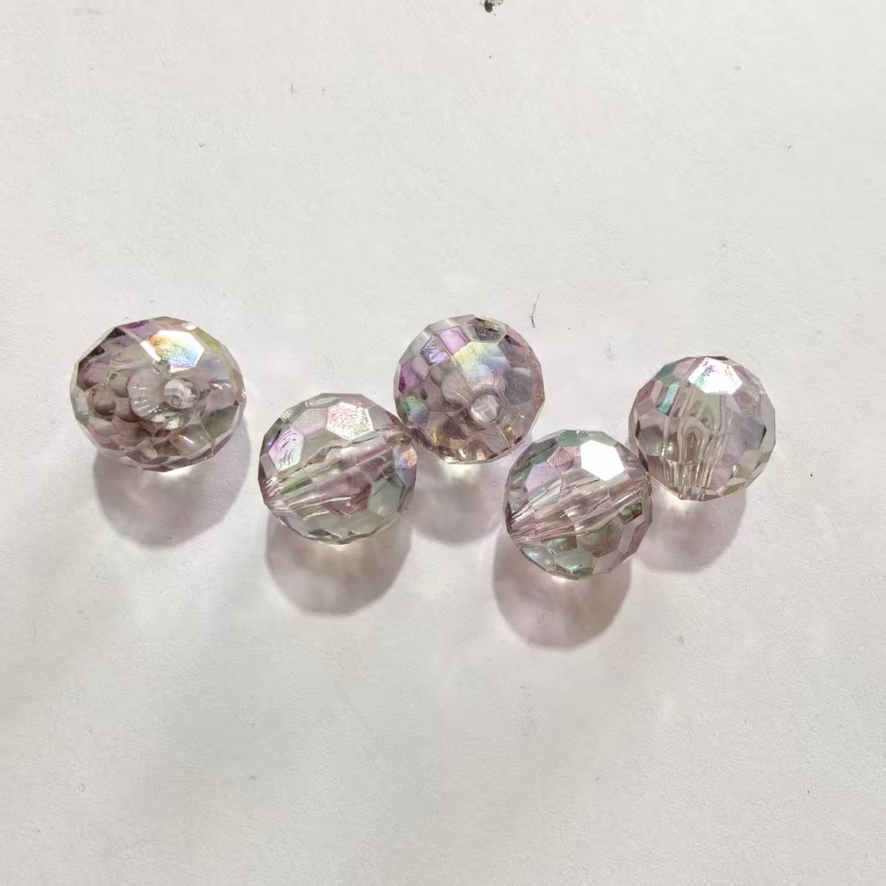 Corte de color sólido transparente, perlas de fútbol de fantasía, perlas de la tierra, bolas de luz de colores, bolas de bricolaje, bolsos diy, pulseras, accesorios para colgar coches image 35