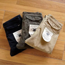 潮牌工装裤男休闲裤束脚裤陈冠希裤子男长裤宽松港风卡其色