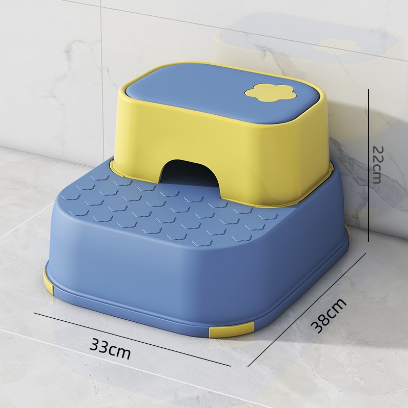 Taburete para niños y niñas bebé Lavado de Manos paso jardín de infantes taburete de plástico cepillado lavado de cara taburete antideslizante image 19