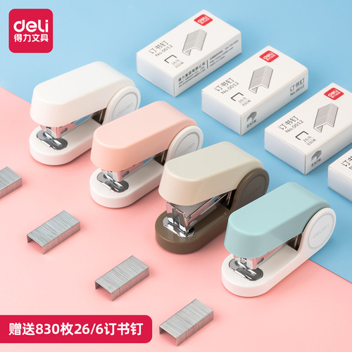 Deli stapler mini stapler office supplies stapler small student size 12 small mini stapler
