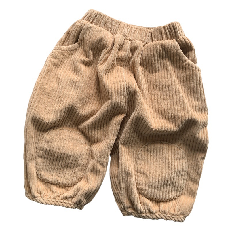 Pantalones de Pana Holgados para Niño de Pana de Algodón Largo al Tobillo para Primavera y Otoño