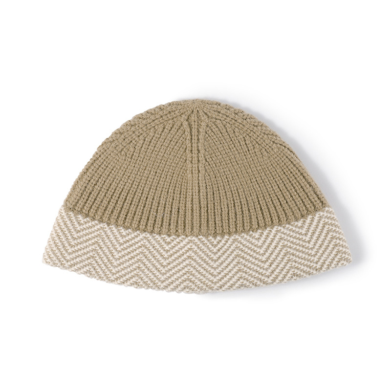 Warme, dicke Fischermütze aus Wolle für Herbst und Winter – ideal für kleine Damen. Modische Strickmütze für kalte Tage._voghion.com