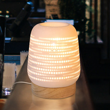 跨境卧室台灯创意客厅装饰陶瓷融蜡灯生日礼物摆件工艺品床头灯