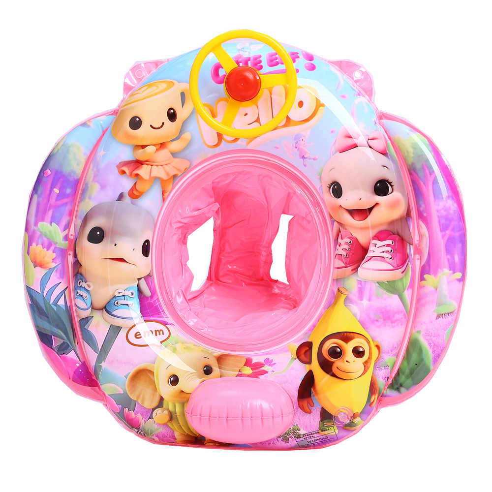 Pareja ins engrosada celebridad de Internet Rosa sirena asiento anillo dividir niños sirena anillo de natación anillo de asiento infantil image 34