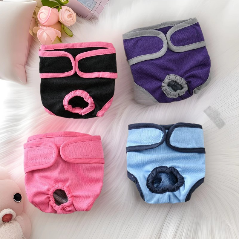 Perro mascota Velcro ropa interior pequeño mediano y grande perro Teddy Golden Retriever perro caminando perro anti-acoso fisiológico Pantalones