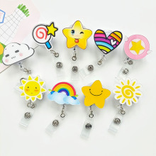 小新易拉扣医生护士胸卡挂绳伸缩扣公交卡套员工厂牌工作牌挂绳