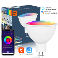 TUYA WIFI 智能灯泡MR16/GU5.3射灯橱柜灯AC/DC12V RGBCW球泡灯