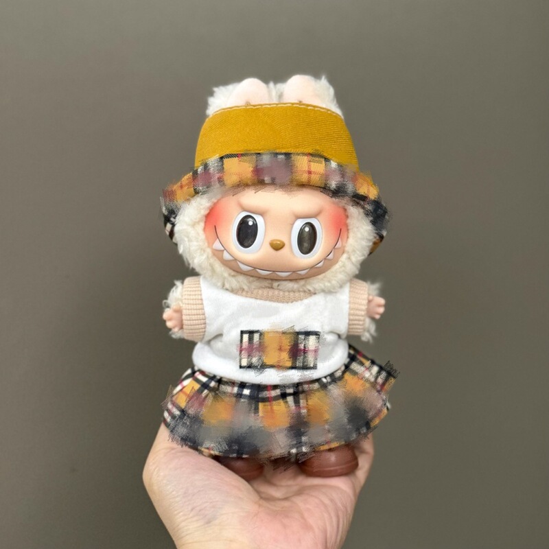 卸売ラブブベビー服 17 センチメートルブラインドボックスペンダント第一世代と第二世代のビニール人形着替えベビー服セット|undefined