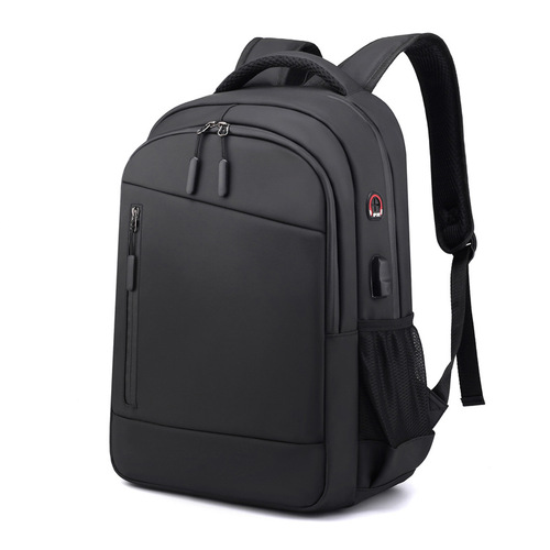 Business dual-shoulder bag, new cross-border printed logo travel backpack, large capacity, simple and casual dual-shoulder computer backpack