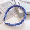 Cute plush headband, universal demi-season hair accessory for face washing, simple and elegant design