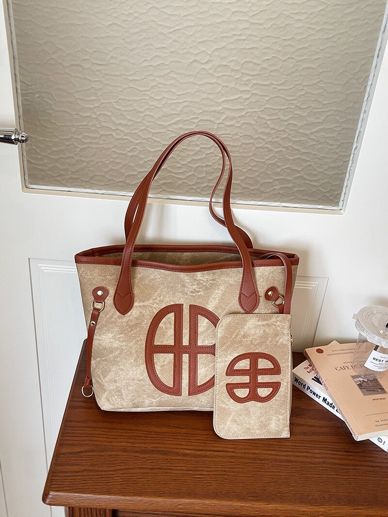 2026 nuevo bolso de mujer de gran capacidad de viaje bolso de hombro de mano estilo coreano de moda de dos piezas bolso de mujer