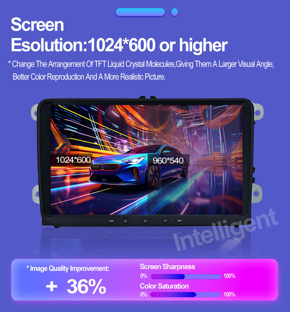 9inch Volkswagen Dedicated Car Navigator Gps Bluetooth Large Screen Reversing Image Wireless Carplay Smart Car Machine