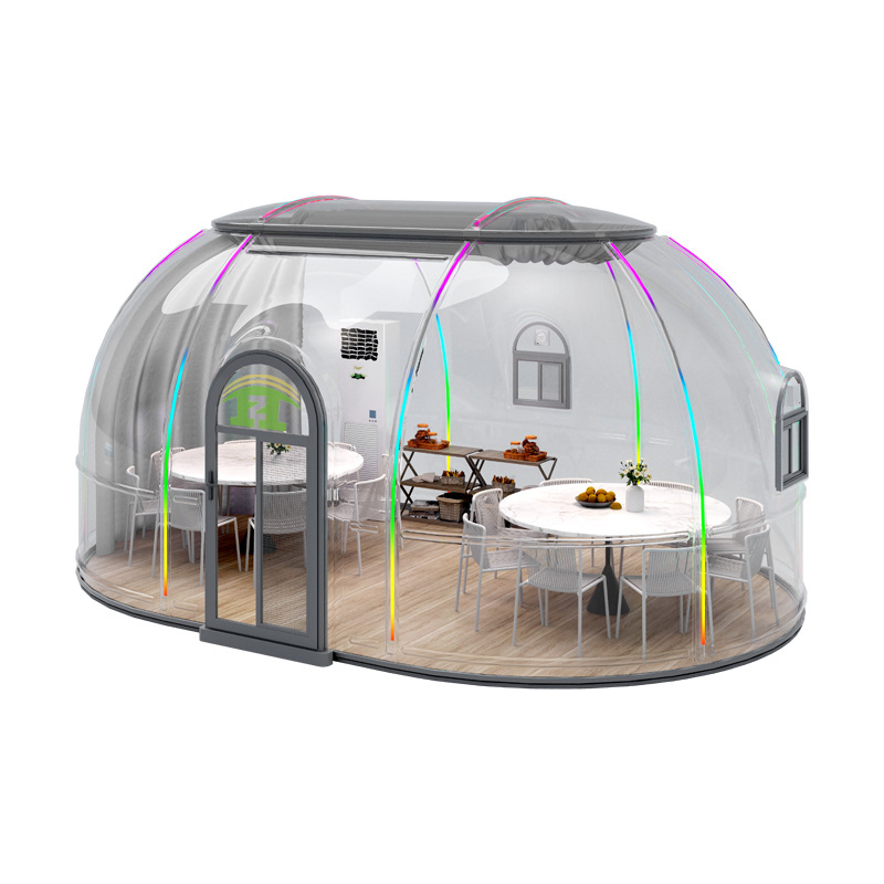 Habitación de estrellas al aire libre restaurante en línea PC Bubble House patio al aire libre sala de sol móvil hotel esférica tienda de campaña