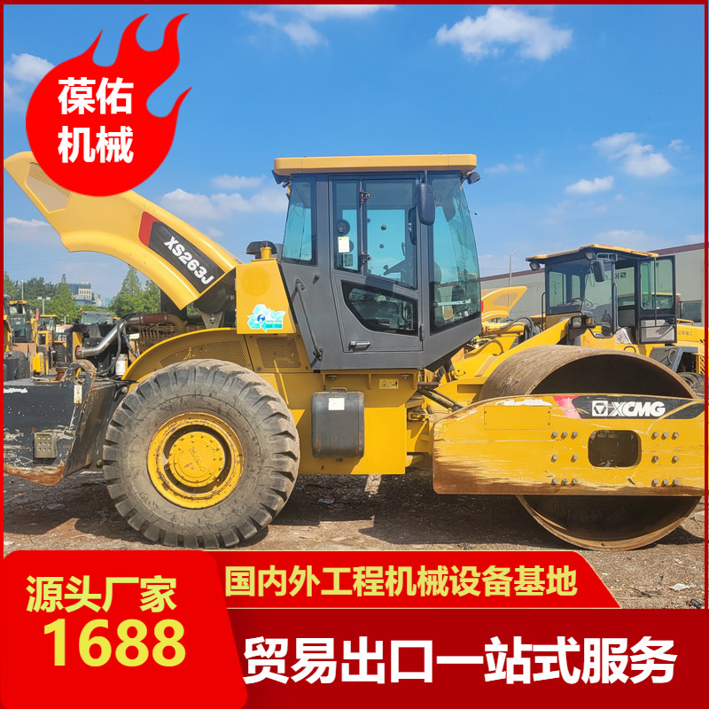 Export trade旧二手22吨压路机现场看机 续航里程大
