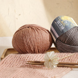 吖偶 Бархатный шерстяной клубок пряжи ручной работы, плетеный свитер, шарф, шапка, крючок для вязания, набор материалов, DIY