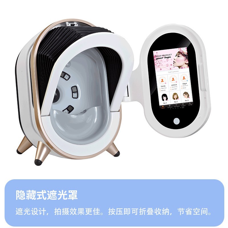 Detector de piel inteligente M9 transfronterizo, analizador de piel de cara completa, instrumento de prueba 3D, instrumento de gestión de pruebas de piel