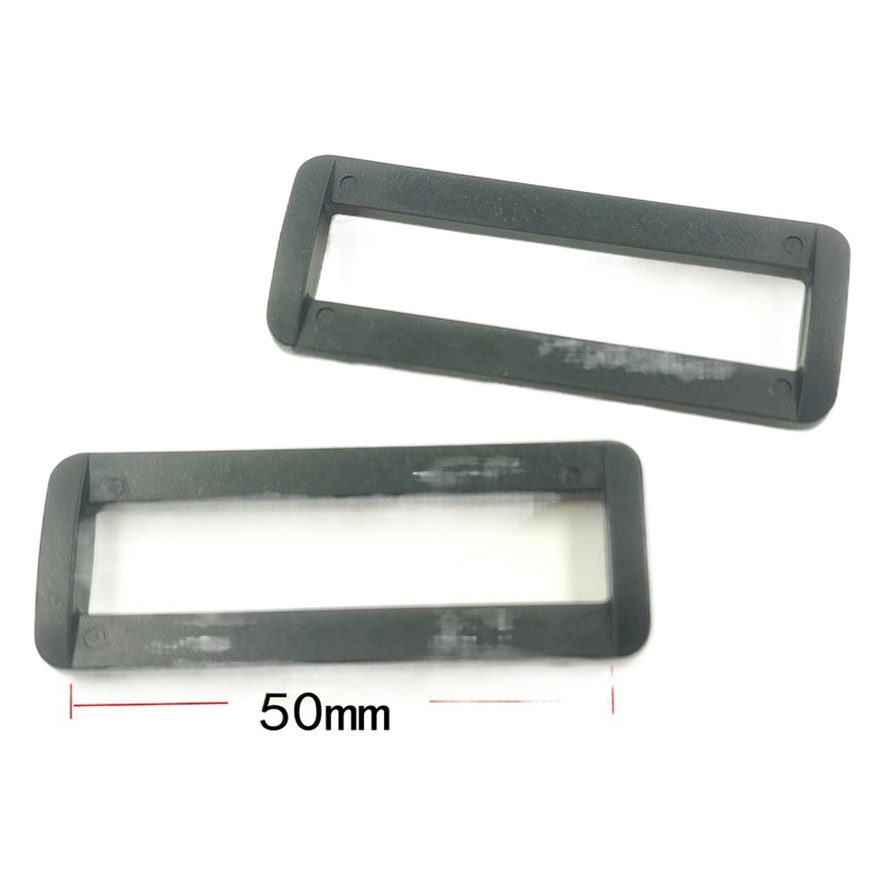 Manufacturer in stock luggage accessories 1.5-5.0cm adjustable buckle plastic square buckle backpack adjustable buckle square buckle
