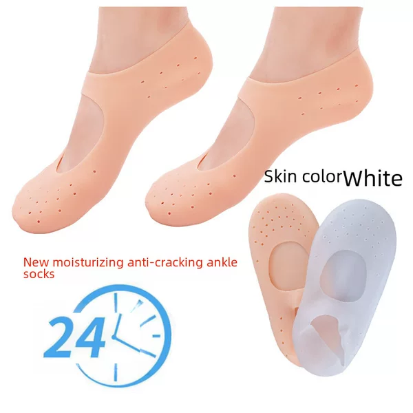 Silicone Foot Full Set Heel Protector Foot Protection Women's Anti-Crack Socks Dry Cracked Pain Heel Heel Anti-Wear Foot Boat Socks