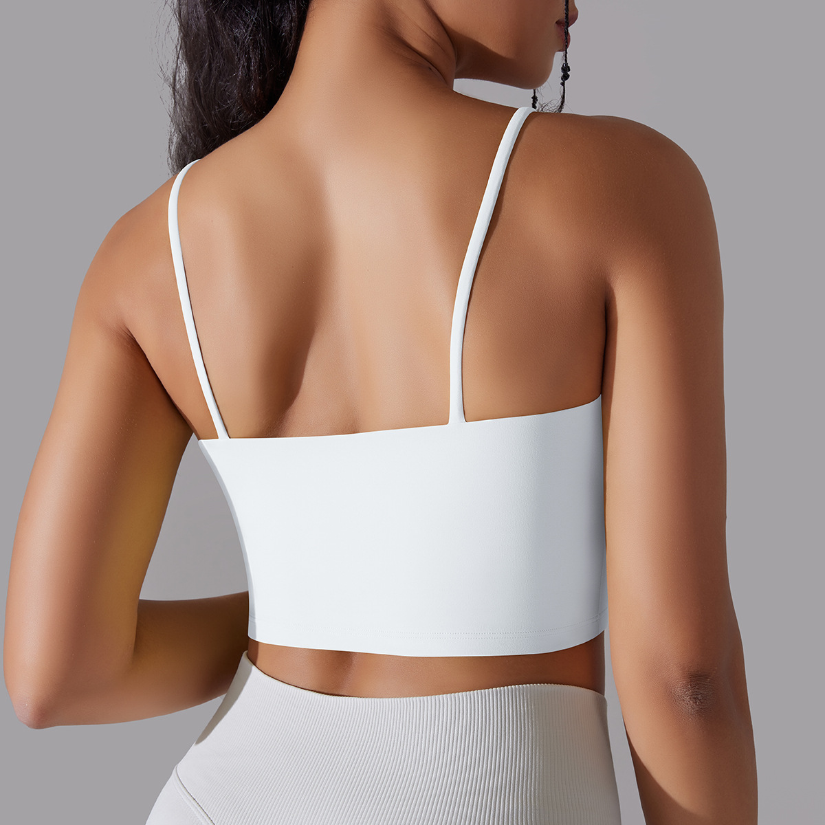 Simple Style Solid Color Nylon Cotton Blend U Neck Active Tops Vest display picture 28