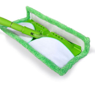 Suitable for 3M Scotch sigao green coral fleece cleaning mop cloth skirting line replacement dust mop head