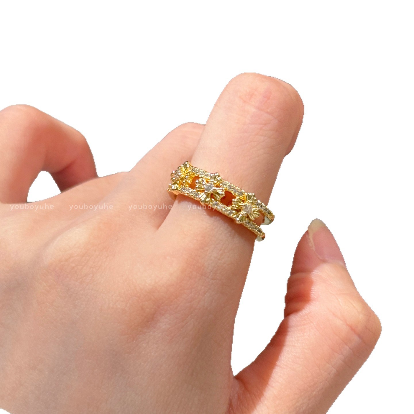 Oval Cz Engagement Ring And Stackable Set In Sterling Silver_voghion.com